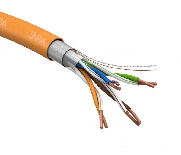 F/UTP 4x2x24 AWG Cat5e CU нг(А) HF 305м (21) ЭРА Кабель витая пара