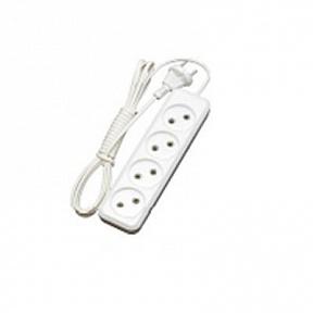 Удлинитель СОЮЗ 4 гнезда  3метра  без заземляющих контактов  ПВС  2х1 481S-1403