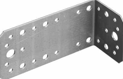 Уголок крепежный оцинк. 50х130х65х2,0 мм - накл. Tech-Krep