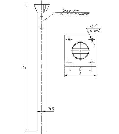 Закладная деталь для опоры 3Ф-20/4/К230-2,0-б ТАНС.31.110.000